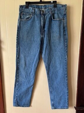 Carhartt Men's Straight Leg Denim Jeans - Medium Blue 36x32
